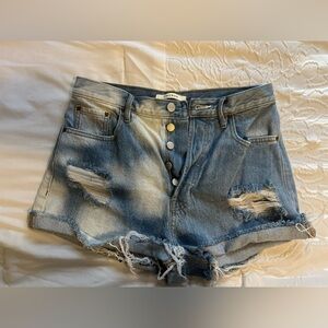 PacSun Ripped Vintage High Waisted Denim Shorts